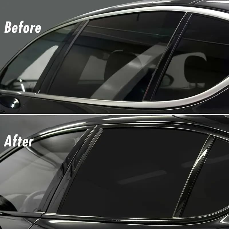 WISDOM Vinyl Wrap Black Glossy Sheet for Car & Bike Self Adhesive Wrap Sticker and Decal Roll Film for Auto Vehicle Motorcycle 24x50 Inches - Image 5