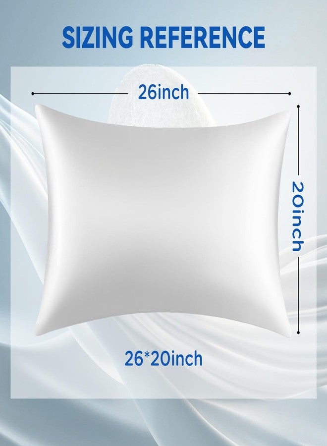 SUPA MODERN Pillow Cases White, Similar to Silk Pillow Cases Queen Size Set of 2, Cooling Pillow Case with Envelope Closure, Christmas Room Decor Gifts for Women Men, White, 20x30 Inches - Image 5