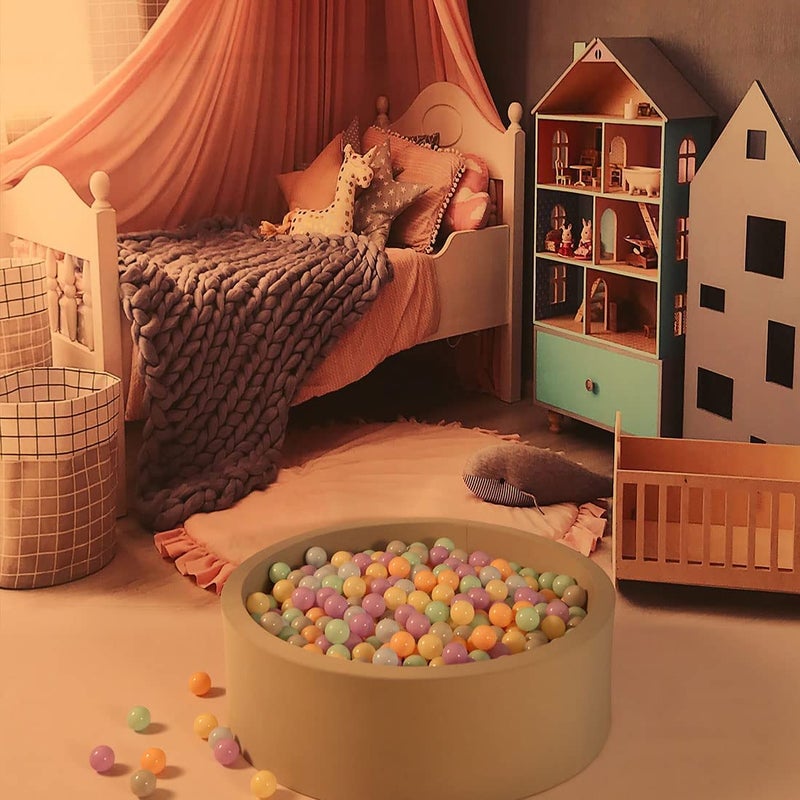 GOGOSO Ball Pit Balls 100pcs 2.15inch for Toddlers Baby - Muti-Color Plastic Balls for Ball Pit Play Tent Playhouse Pool Birthday Party Decoration - Image 3