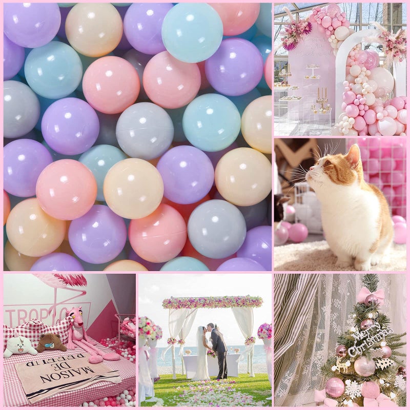 GOGOSO Ball Pit Balls 100pcs 2.15inch for Toddlers Baby - Muti-Color Plastic Balls for Ball Pit Play Tent Playhouse Pool Birthday Party Decoration - Image 5