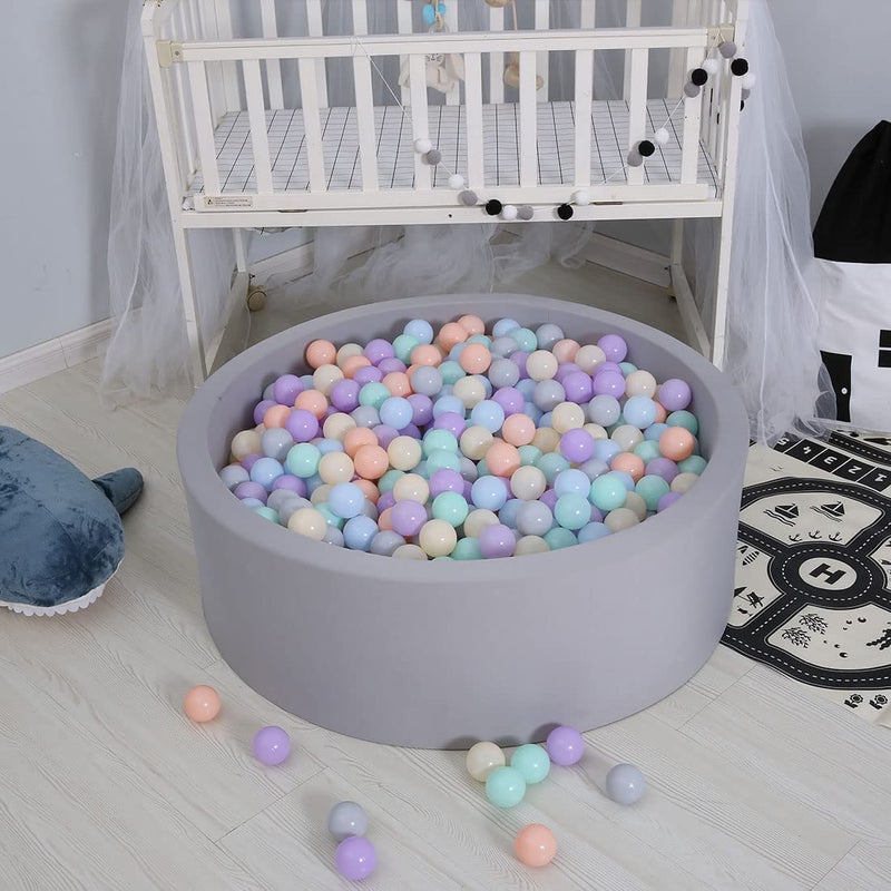 GOGOSO Ball Pit Balls 100pcs 2.15inch for Toddlers Baby - Muti-Color Plastic Balls for Ball Pit Play Tent Playhouse Pool Birthday Party Decoration - Image 4