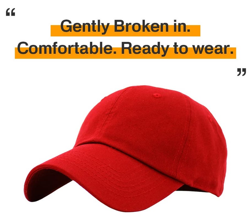 KBETHOS Red Unisex-Adults Adjustable Plain Cap. Polo Style Low Profile Cotton Baseball Hat - Image 4