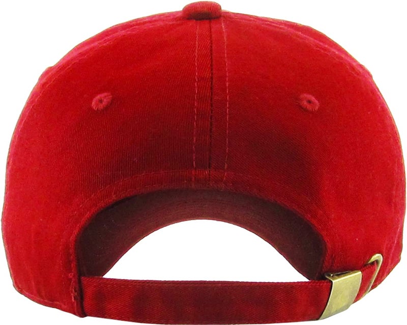 KBETHOS Red Unisex-Adults Adjustable Plain Cap. Polo Style Low Profile Cotton Baseball Hat - Image 3