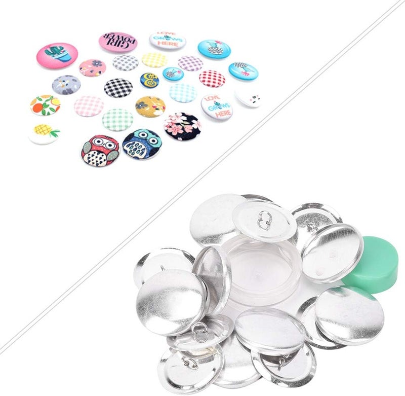 Cover Buttons Kit, DIY Handmade Crafts Buckle Making Tools, Rubber and Metal, Easily Make Your Own Style Button, Deeply Loved by Craft Enthusiasts, Used in Jewelry, Gifts, Toys - Image 4