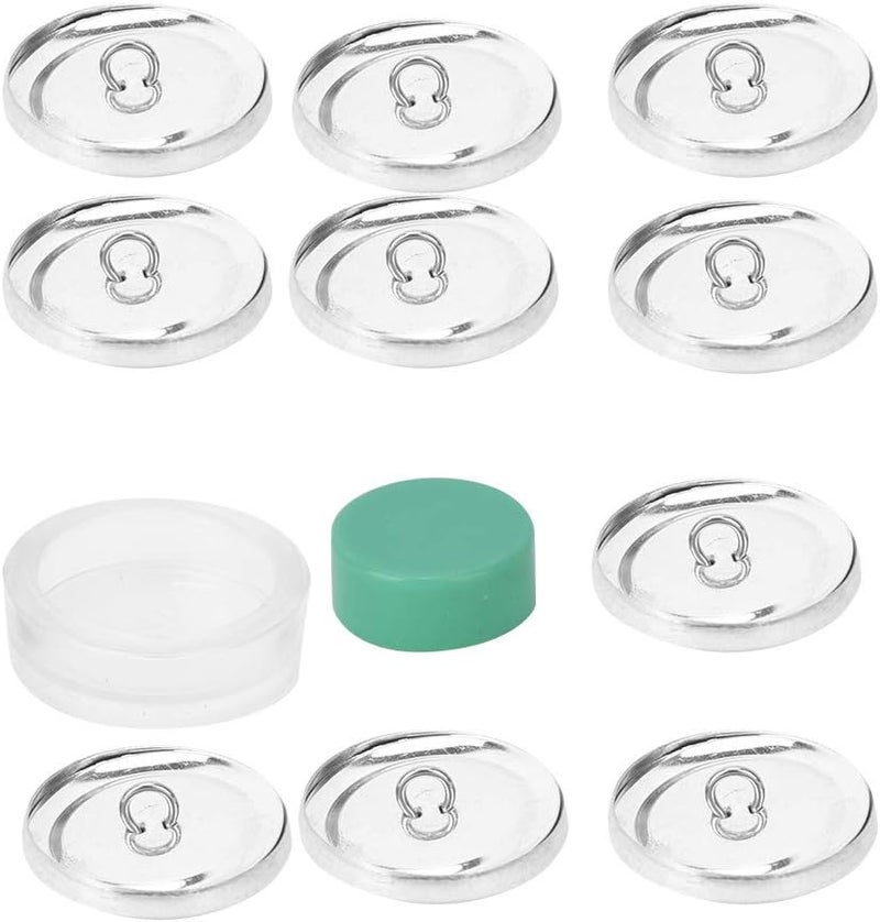 Cover Buttons Kit, DIY Handmade Crafts Buckle Making Tools, Rubber and Metal, Easily Make Your Own Style Button, Deeply Loved by Craft Enthusiasts, Used in Jewelry, Gifts, Toys - Image 1