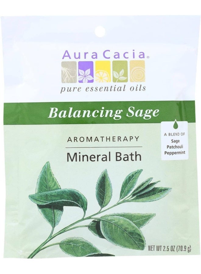 Aura Cacia Balancing Sage Mineral Bath 70.9 g - Image 1