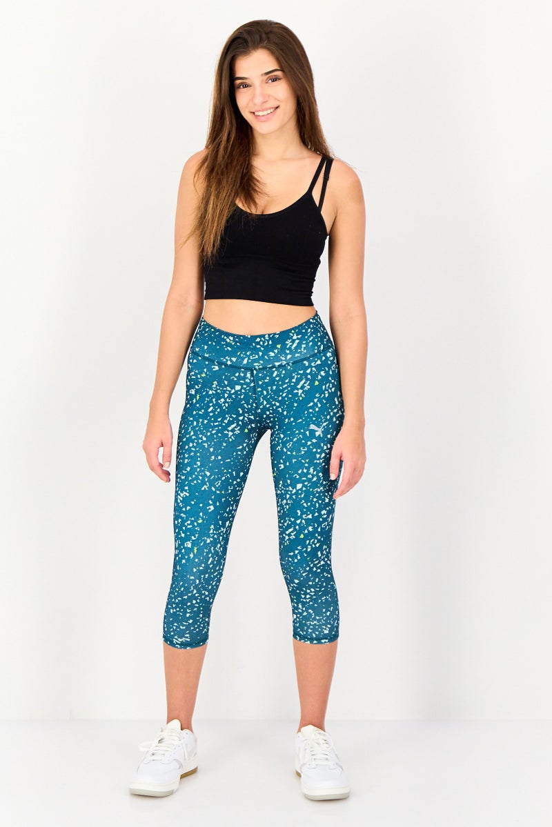 PUMA Women Sportswear Fit Training 3/4 Length Leggings, Multicolor - Image 4