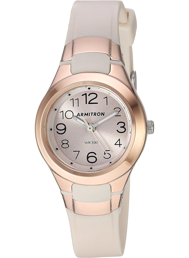 Armitron Women's 25 6418 Easy To Read Dial Resin Strap Watch Quartz Movement - Image 1