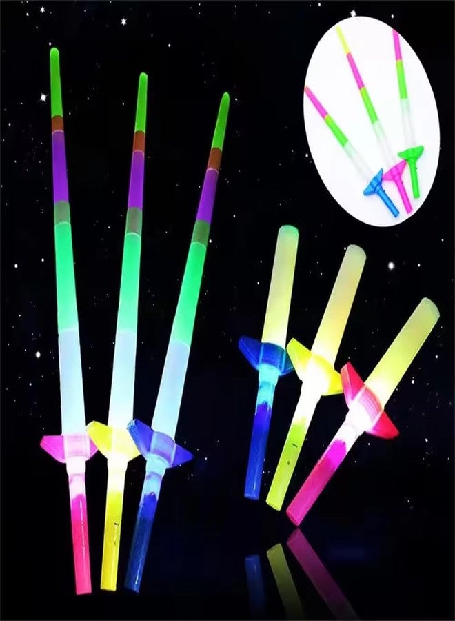 WOLVER Pack of 2 Flashing Light Sword Toy for Kids | Expandable LED Talwar with Glow Effects | Light Up Sword for Boys & Girls | Random Color Flashing Toy for Pretend Play, Parties & Dress-Up Adventures - Image 5