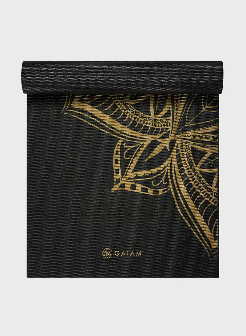 Gaiam 6Mm Premium Metallic Bronze Medallion Yoga Mat