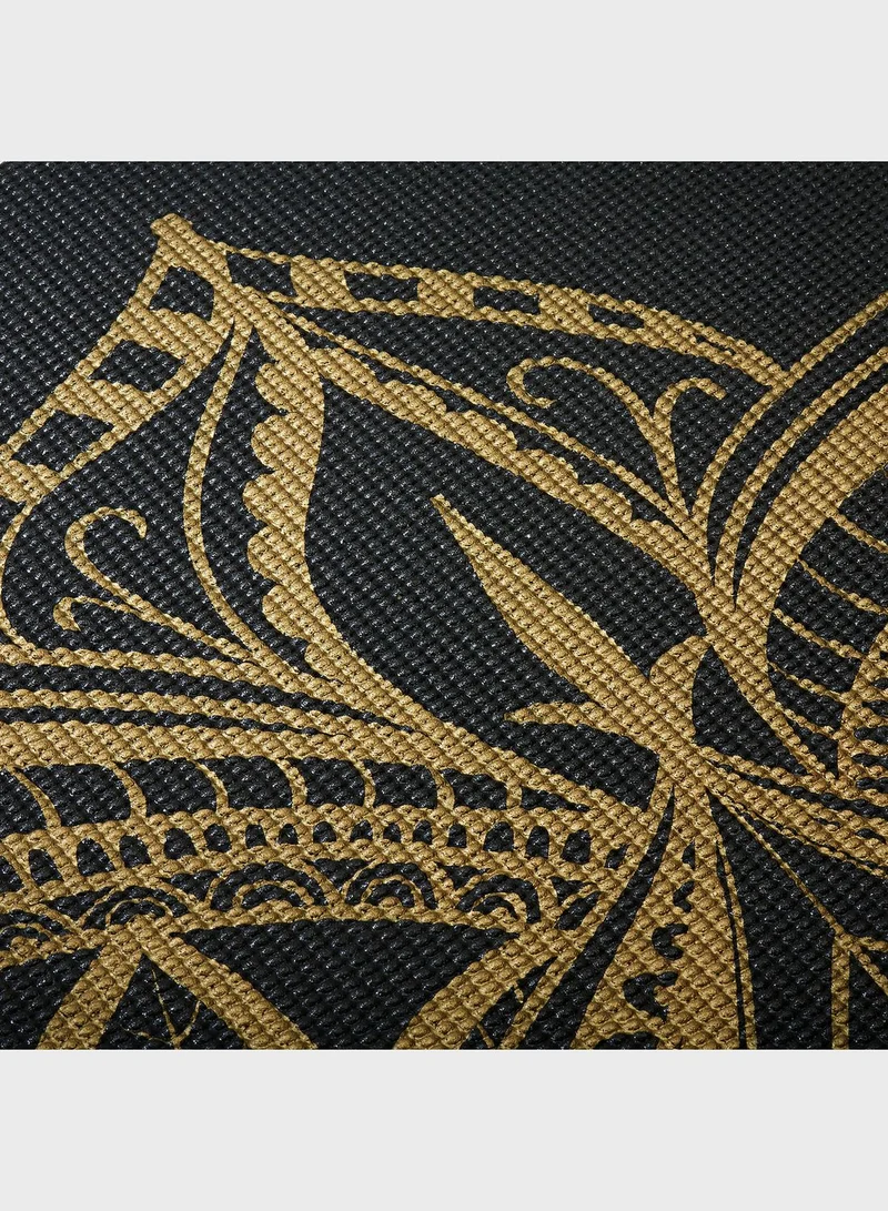 Gaiam 6Mm Premium Metallic Bronze Medallion Yoga Mat