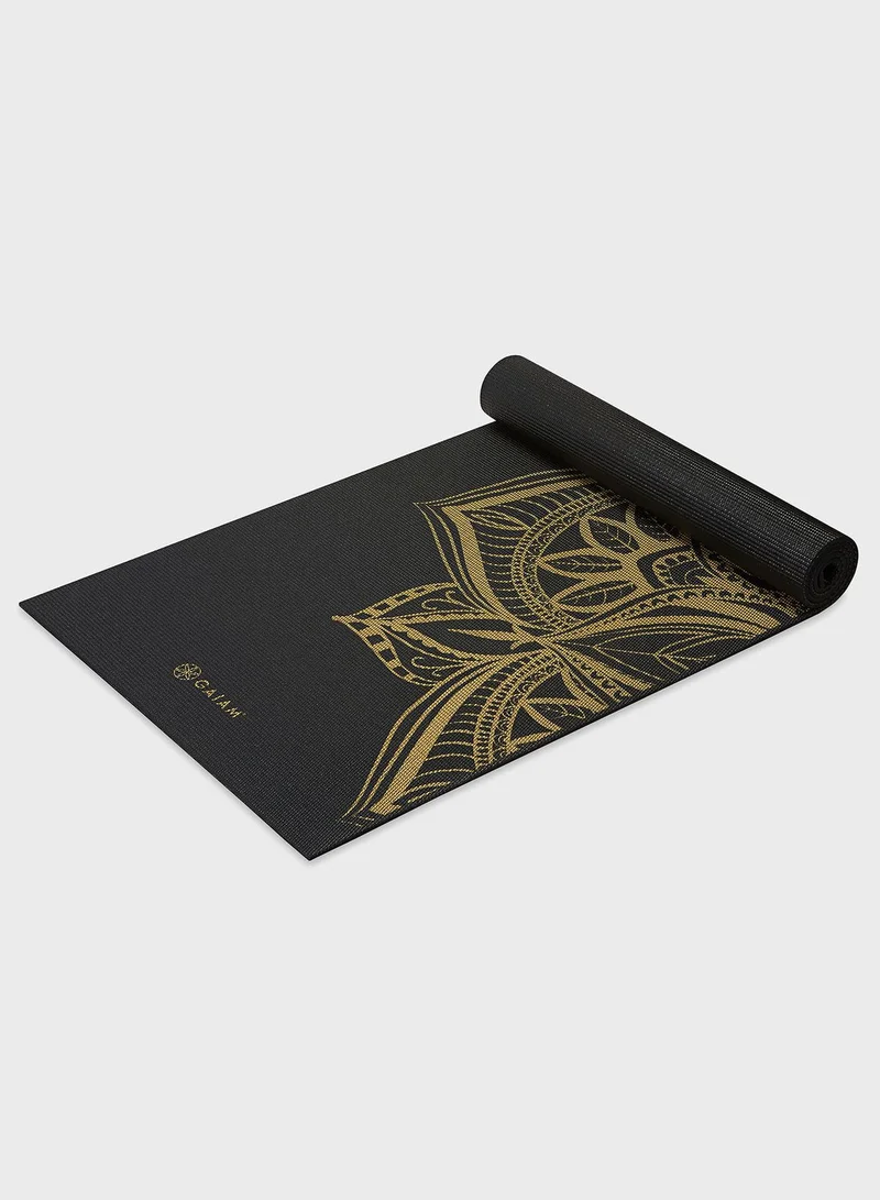 Gaiam 6Mm Premium Metallic Bronze Medallion Yoga Mat