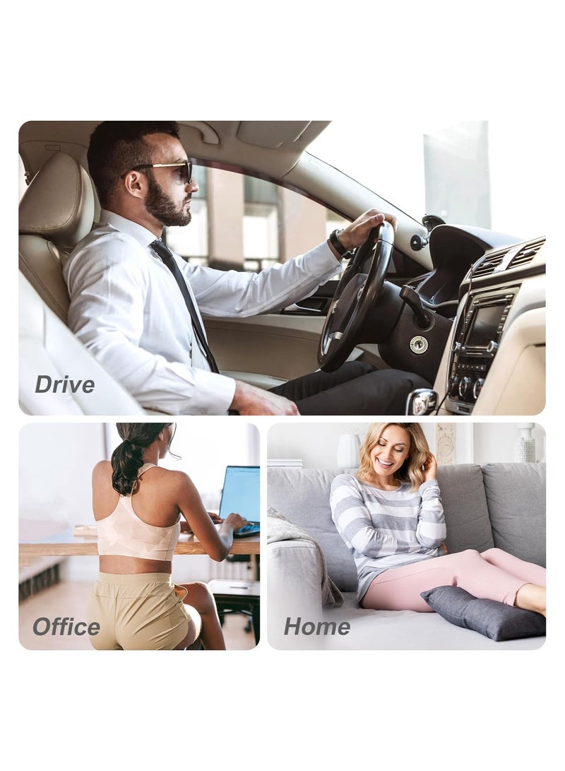 SOLARAE Heat Pad, Cordless Heat Pad, for Back Pain Relief, Portable Fast Heating Pad, with 5 Temperature Setting Massage Belt, Heat Belt Back, for Abdominal Neck Shoulder Pain Relief Women Men - Image 2
