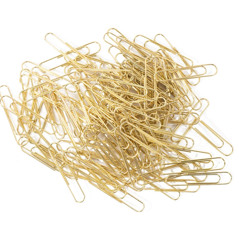 Bflaae 100pcs Gold Paper Clips,Large Paper Clip 2 Inch Jumbo Paperclips,Smooth Heavy Duty Clips Office Supplies Ideal for Bookmark - Image 4