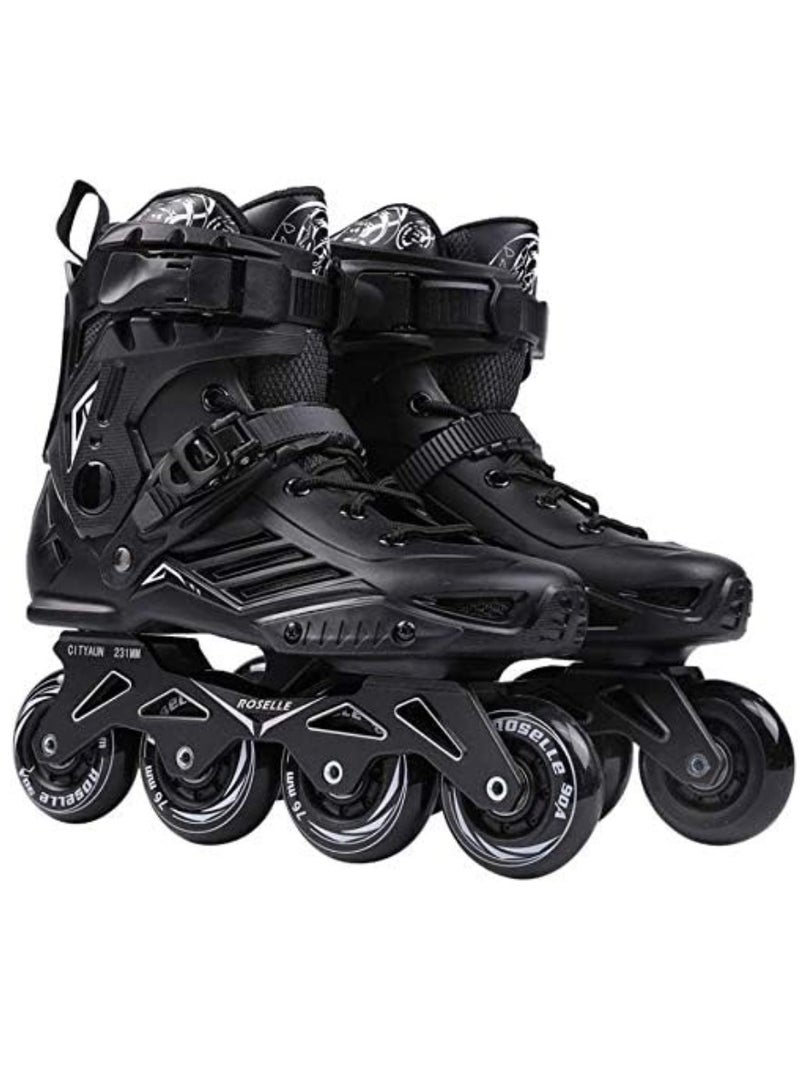 Professional Single Row Roller Blades Speed Skating Shoes - Image 1