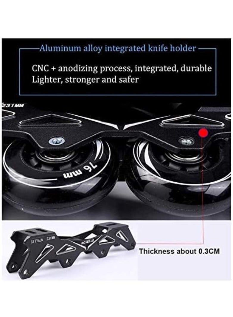 Professional Single Row Roller Blades Speed Skating Shoes - Image 4