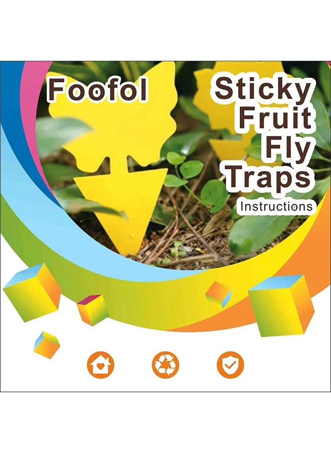 Fruit Fly Traps Fungus Gnat Traps Yellow Sticky Bug Traps 36 Pack Non-Toxic and Odorless for Indoor Outdoor Use Protect The Plant - Image 2