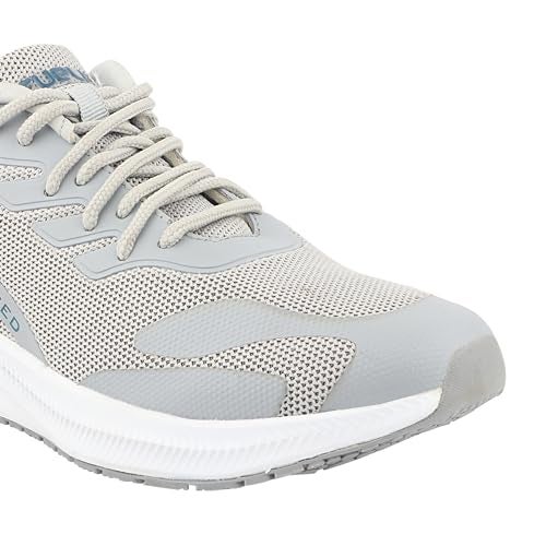 FUEL Royal Men’s Printed Sports Shoes in Lightweight Lace-Up Sneakers with Mesh Upper & EVA Sole | Stylish Running, Walking & Casual Shoes for Men & Boys (Grey,10UK) - Image 4