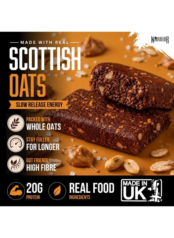 Warrior Raw Protein Flapjack Chocolate Peanut Butter 12 x 75g - Image 5
