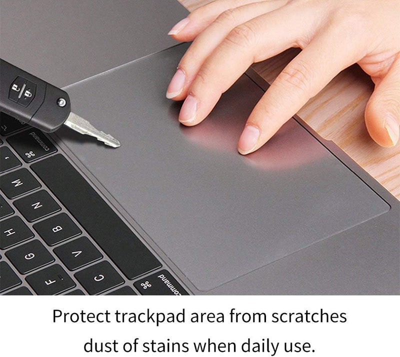 CaseBuy MacBook Air 15 inch Trackpad Protector Cover for 2025 2024 2023 MacBook Air 15.3" M4 M3 M2 Chip A3241 A2941 A3114 with Touch ID Clear Anti-Scratch Touch Pad Protector Skin -2PCS - Image 4