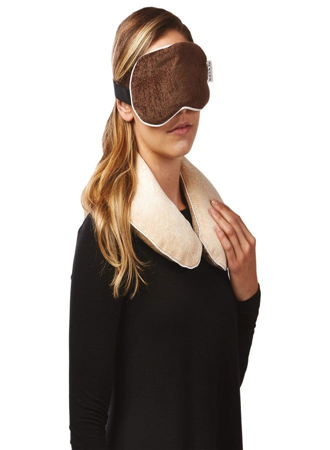 Bucky Hot & Cold Therapy Spa Collection Chenille Eye Mask, 8.5x4, Aqua - Image 3