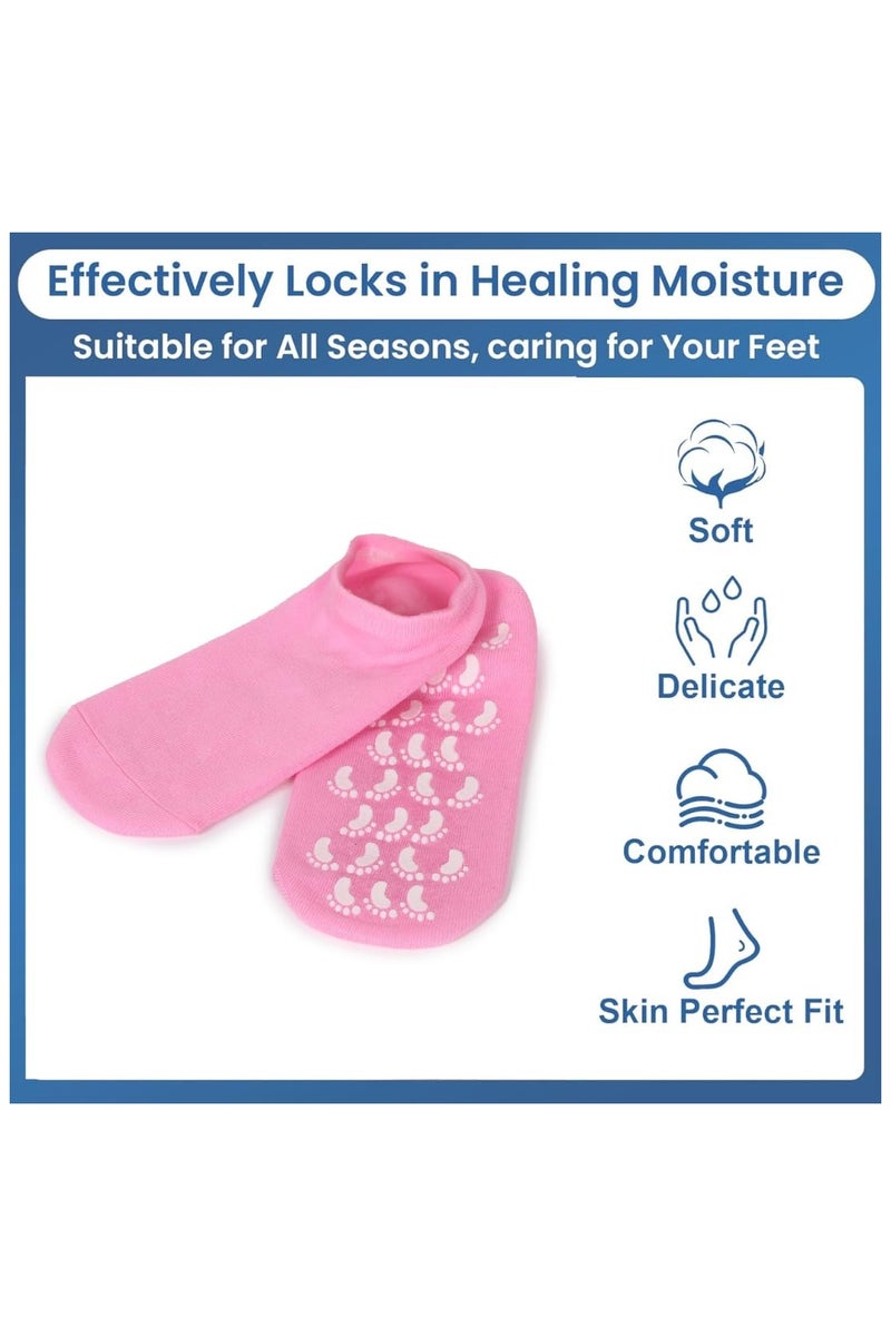 hayapoint Moisturizing Socks, Gel Socks Soft Moisturizing Gel Socks, Gel Spa Socks for Repairing and Softening Dry Cracked Feet Skins - Image 2