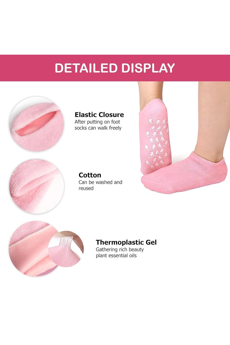 hayapoint Moisturizing Socks, Gel Socks Soft Moisturizing Gel Socks, Gel Spa Socks for Repairing and Softening Dry Cracked Feet Skins - Image 5