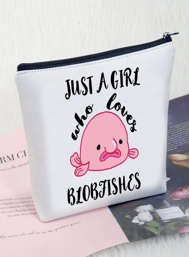 MEIKIUP Blobfish Gift Blobfish Makeup Bag Blobfish Lover Gift Who Loves Blobfish Travel Bag Organizer Pouch Bag (Loves Blobfish Bag) - Image 5