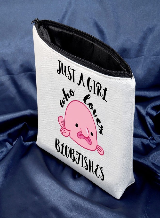 MEIKIUP Blobfish Gift Blobfish Makeup Bag Blobfish Lover Gift Who Loves Blobfish Travel Bag Organizer Pouch Bag (Loves Blobfish Bag) - Image 4