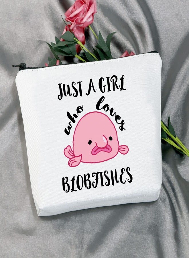 MEIKIUP Blobfish Gift Blobfish Makeup Bag Blobfish Lover Gift Who Loves Blobfish Travel Bag Organizer Pouch Bag (Loves Blobfish Bag) - Image 2