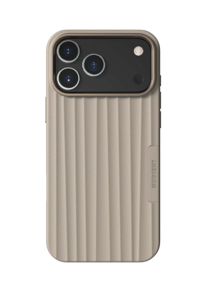Nudient Bold Case w/ MagSafe for Apple iPhone 17 Pro 6.3" | Drop Protection, Shock Absorbing Cover, Smooth Silicon Grip, Slim & LightWeight, Eco-Friendly, Wireless Charging - Linen Beige - Image 1