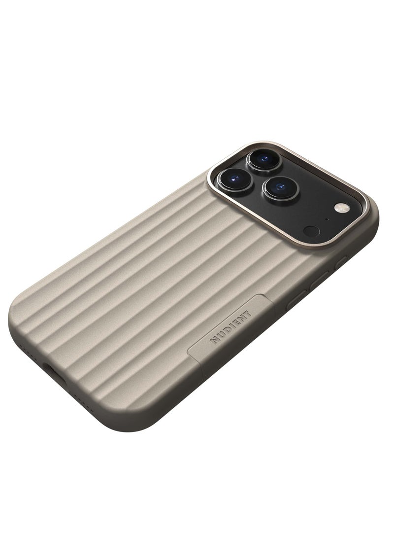 Nudient Bold Case w/ MagSafe for Apple iPhone 17 Pro 6.3" | Drop Protection, Shock Absorbing Cover, Smooth Silicon Grip, Slim & LightWeight, Eco-Friendly, Wireless Charging - Linen Beige - Image 5