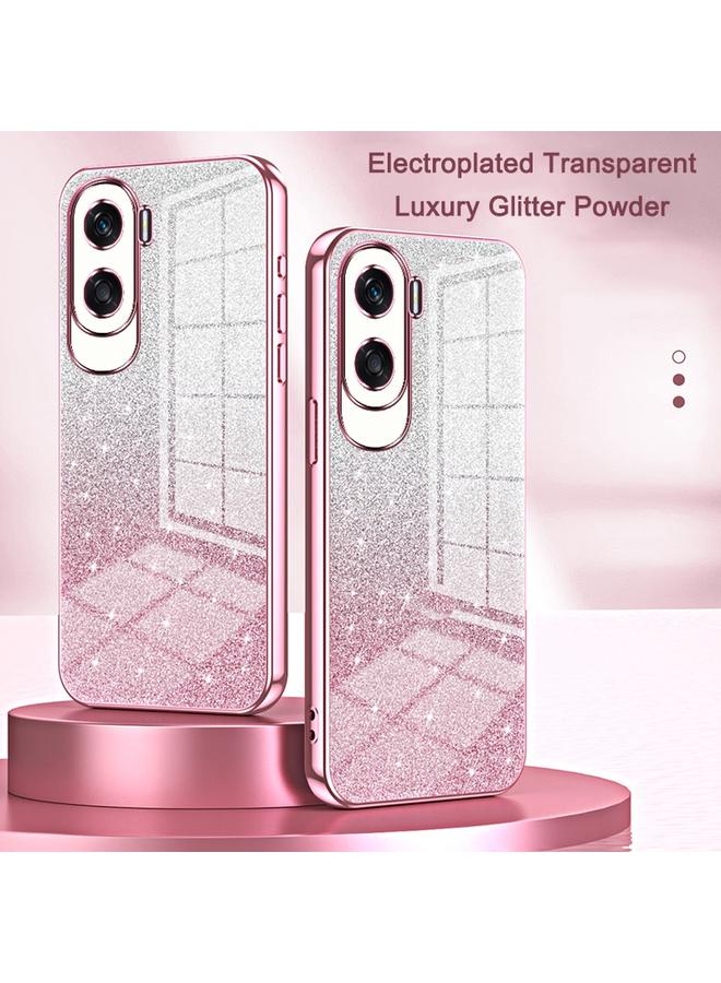 اس-توب جراب لهاتف Honor X10 Max / X30 Max، جراب هاتف مطلي بالكهرباء بمسحوق لامع متدرج - Image 2