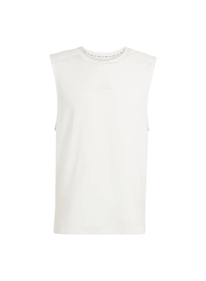 adidas Adidas Puremotion Tank M White Training Tops For Men