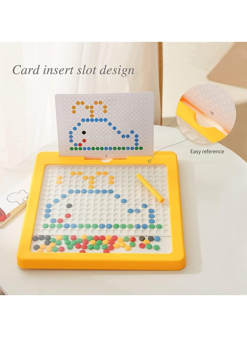 general Magnetic Drawing Board, Large Doodle Board with Magnetic Pens and Beads, Magnetic Dot Art, Travel Toys for Boys and Girls 3 4 5 6 years old - Image 4