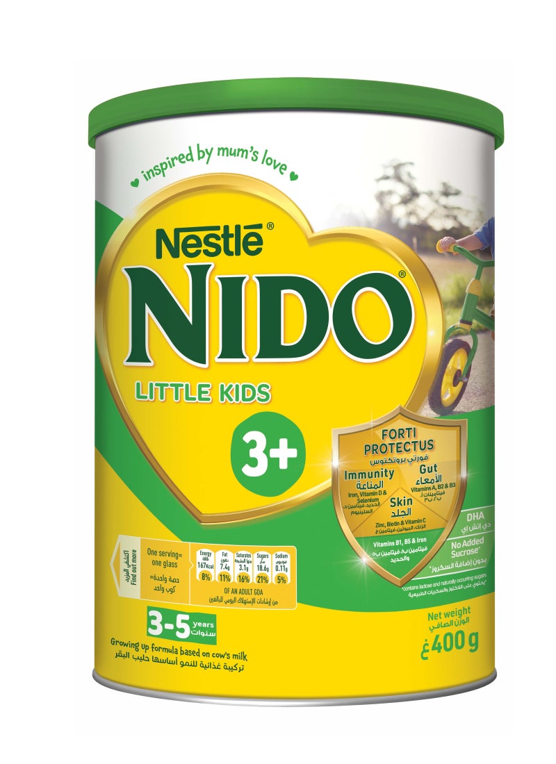 Nido Three Plus Growing up Milk Powder 3-5 Years 400g - Image 1