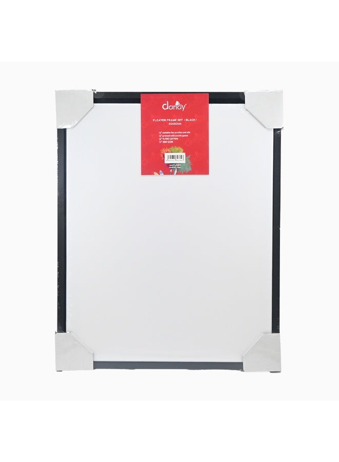 DANDY White canvas print with black frame, 40*50 cm - Image 1