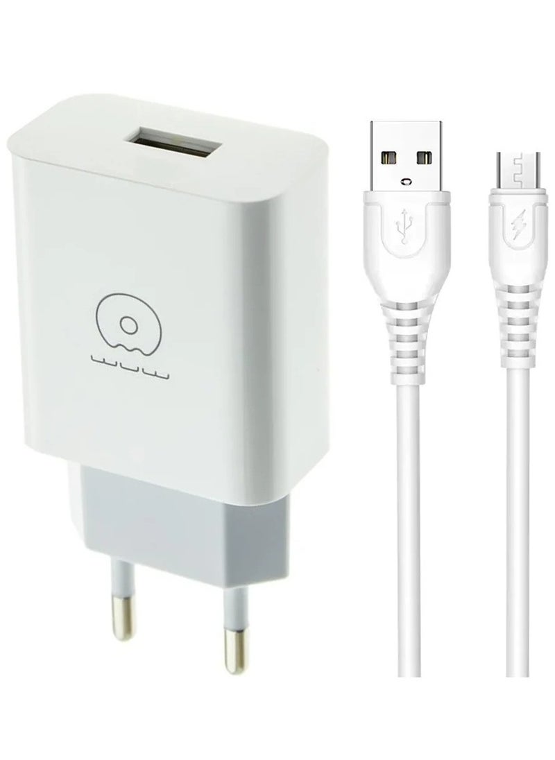 WUW - Fast Charging 3.5A Adapter With Micro USB Cable Charger - Image 1