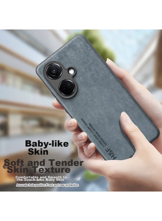 Hotfire Phone Case For Oppo K11, Oppo K11 Protective Cover, Upgraded Skin-like Lambskin Matte Lens Full Protection, Personalized Silicone Case For Men And Women - Midnight Black - Image 2