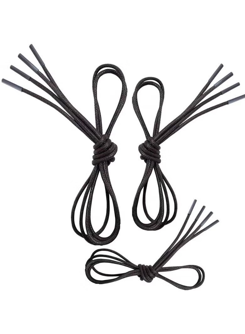 3 Pairs Waxed Round Shoe Laces - Image 3