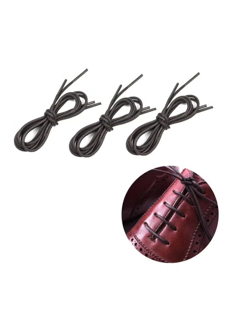 3 Pairs Waxed Round Shoe Laces - Image 2