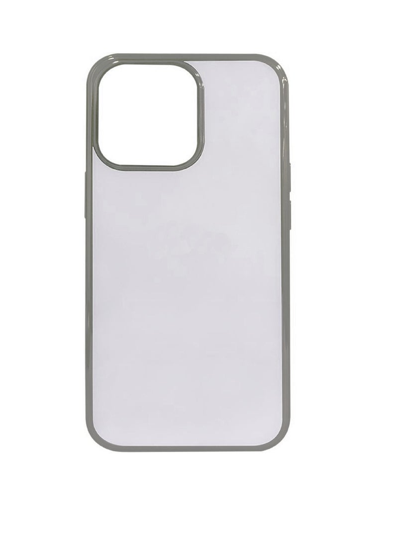 DIGI CORE iPhone 15 Case Crystal Clear iPhone 15 Case With Silver Edge 6.1 inch Anti-Yellowing Military Drop Protection Shockproof Protective Phone Case 6.1 inch For iPhone 15