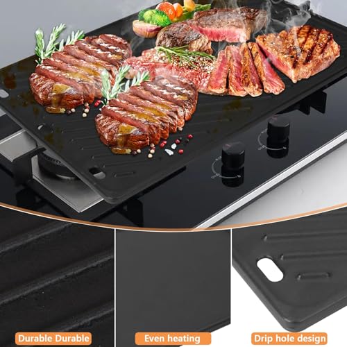 PETKAO 66095 Genesis II GS4 Griddle Insert for Weber Genesis 2 GS4 Grill Parts Replacement Cast Iron Griddle for Weber Genesis II/II LX 300 SER II E310 S335 Accessories 66802 Webber Genesis 300 (2022 Y), 1PC - Image 5