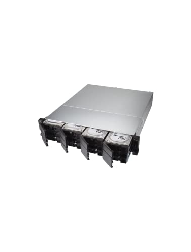 QNAP TL-R1200C-RP 12 Bay Rackmount JBOD Storage Enclosure with USB 3.2 Gen 2 Type-C Connectivity, Redundant PSU - Image 5