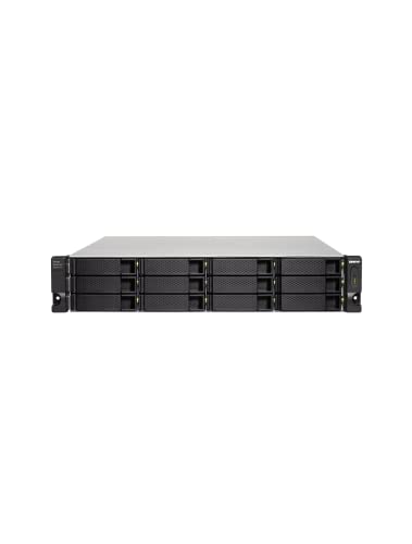 QNAP TL-R1200C-RP 12 Bay Rackmount JBOD Storage Enclosure with USB 3.2 Gen 2 Type-C Connectivity, Redundant PSU - Image 2