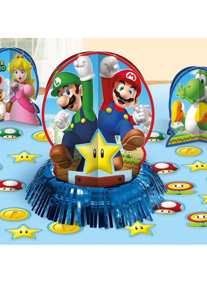 Super Mario Table Decorations Paper 32cm Set