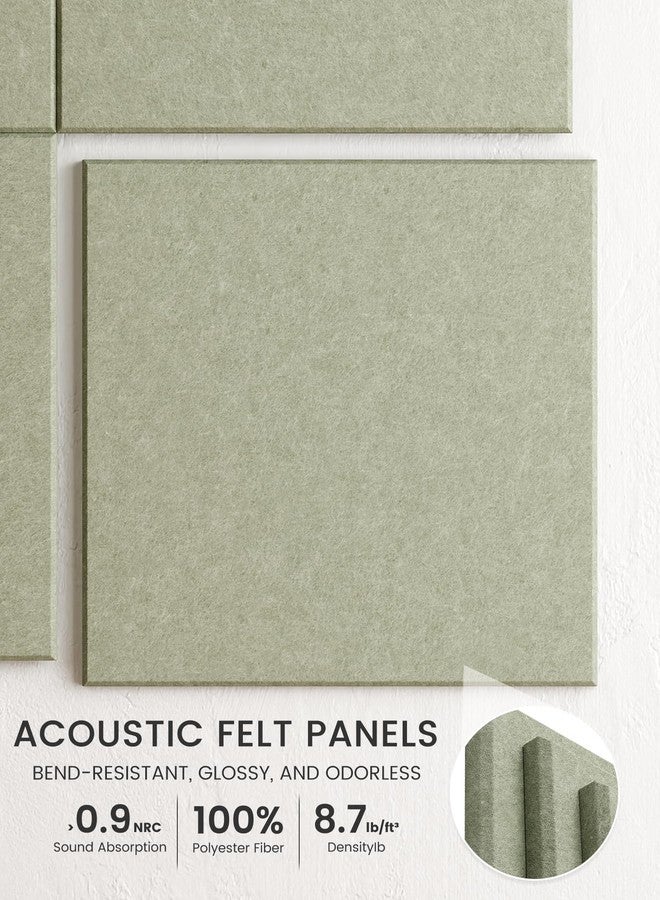 Bumusty Large Felt Notice Board 48" x 36" Cork Board Alternative-12 Pack with 70 Safe Removable Adhesive Tabs, Cork Boards for Walls for Home Office Classroom Pin Board-Sage - Image 3