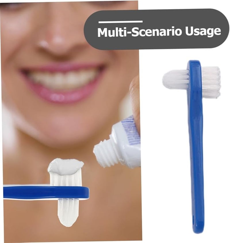 Double Head Denture Toothbrush 2 Pack Soft Bristles For Braces And False Teeth Care - Image 4