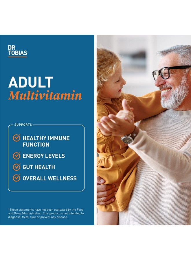 Dr. Tobias Adult Multivitamin for Women & Men, Immune Supporting Vitamins from 42 Fruits, Vegetables, Plus Probiotics, Vegan Multivitamins for Men & Women, Non-GMO, 180 Tablets, 60 Servings - Image 2