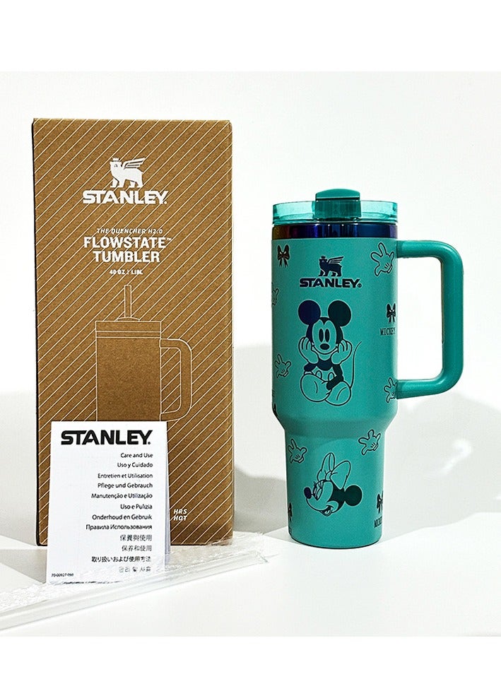 Stanley Stainless Steel Tumbler - Vacuum Insulated Water Bottle for Home, Office or Car Reusable Cup with Straw Leak Resistant Flip Cold for 12 Hours or Iced for 2 Days, 40oz - Image 1
